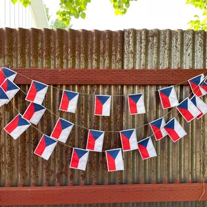 Czech Republic flag garland image 1