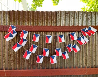 Czech Republic flag garland