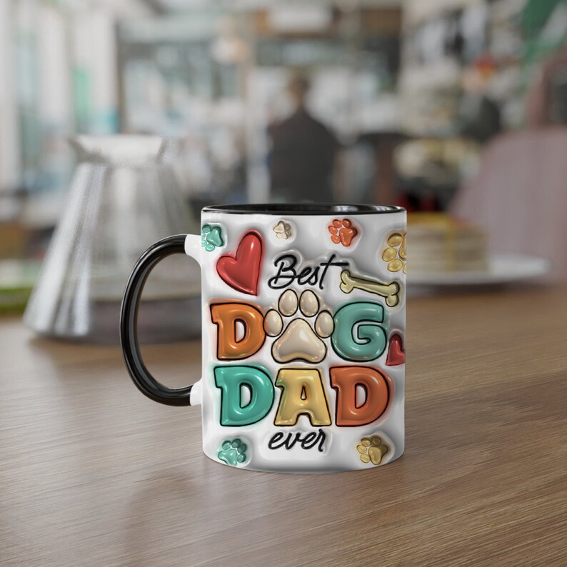 An Incredible Dog Dad Photo - Personalized Custom 3D Inflated Effect Tumbler