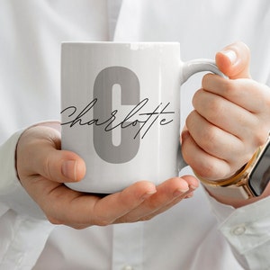 Personalized Initial Mug, Personalised Birthday Gift, Customized Mug, Personalized Mug, Custom Name Coffee Mug, Initial Mug, Bridesmaid Gift