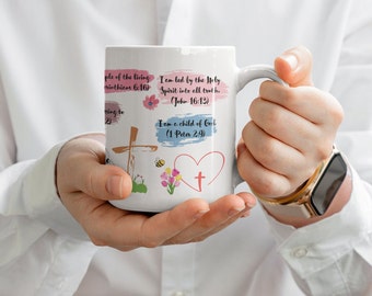 My Daily Bible Affirmations, Bible Verse Mug, Bible Quotes Mug,  Christian Mug, Religious Mug Scripture Mug Affirmations Mug BibleStudy Gift
