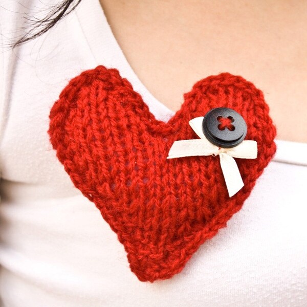 Red Heart brooch
