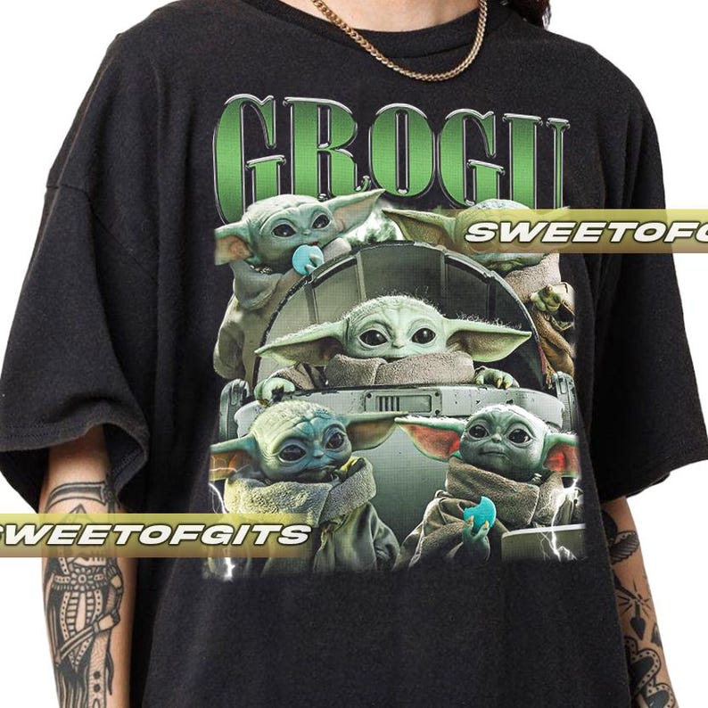 Camiseta Grogu de edición limitada - Unisex, estilo vintage de los años 90 imagen 1