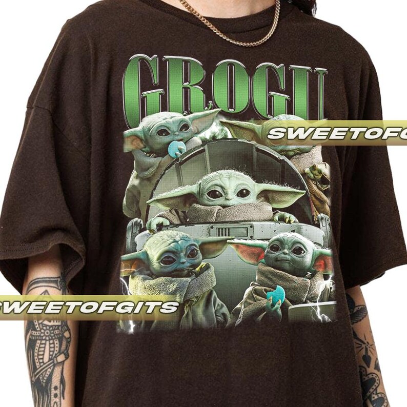 Camiseta Grogu de edición limitada - Unisex, estilo vintage de los años 90 imagen 3