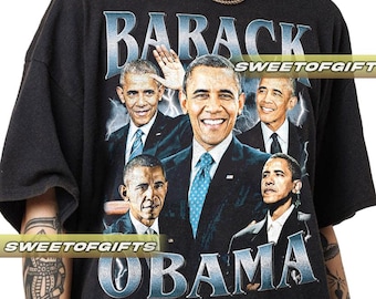 Begrenztes Barack obama Vintage T-Shirt, Shirt Geschenk für Frau und Mann Unisex T-Shirt GO02