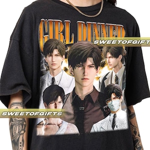 Limited Girl Dinner Zayne Love and Deepspace  Tshirt Vintage Unisex Shirt