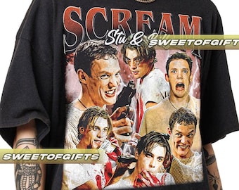 Begrenzte Stu Macher und Billy Loomis Vintage T-Shirt, Shirt Geschenk für Frau und Mann Unisex T-Shirt GO02