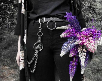 MOTH belt Chain Harness: alternative fashion pants punk accessory