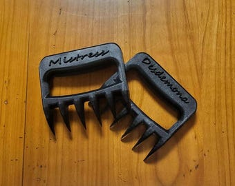 Custom 3D-Printed BDSM Claws – Personalized Fetish Accessory with Name Engraving