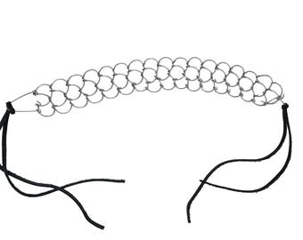 Opus Dei Cilice with leather laces, 3 plot, for leg