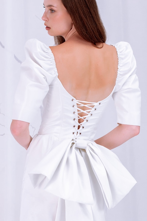 bridal reception dress short dresses Sparkly Mini Short Wedding with Stars, Vogue Reception Outfit  Boom Blush You will light up the night in this stunning White Polka Dot Flowy Short
