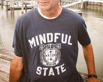 Mindful State Shirt | Mindfulness shirt | Mindful shirt | College Shirt | college shirts | college crew neck | Preppy shirt