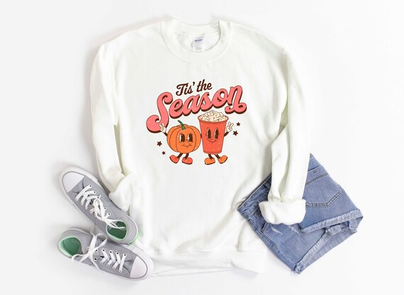 Sweatshirt Halloween Fantôme Citrouille Épices Latte - T-shirt Effrayant Kawaii - Cadeau Amateur De Café - 5