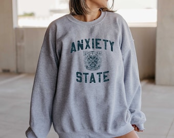 The Original - Anxiety State - Habeo Anxietatem -  Dark Academia | Preppy Sweatshirt | Y2K Sweatshirt | Light Academia | Vintage College