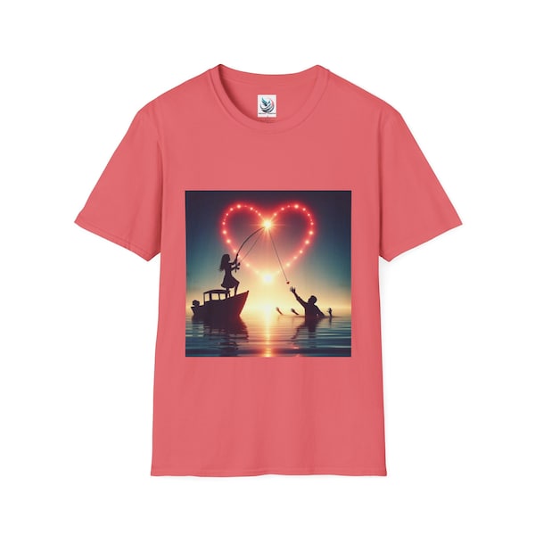 Unisex Softstyle T-Shirt "Love Is A Catch"