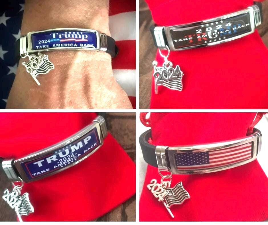 Colorful Trump MAGA Bracelet - Take America Back Jewelry For Men & Women - View #11