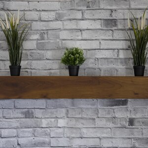 Classic Black Walnut Fireplace Mantle