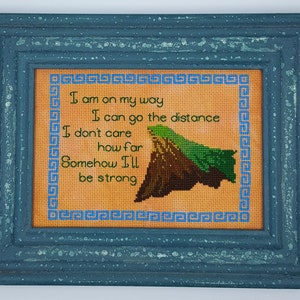 Hercules &quot;I Can Go The Distance&quot; Cross Stitch - Pattern Download