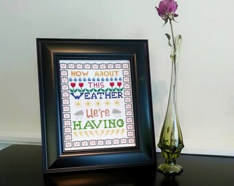 How About This Weather Sampler - Pattern Download