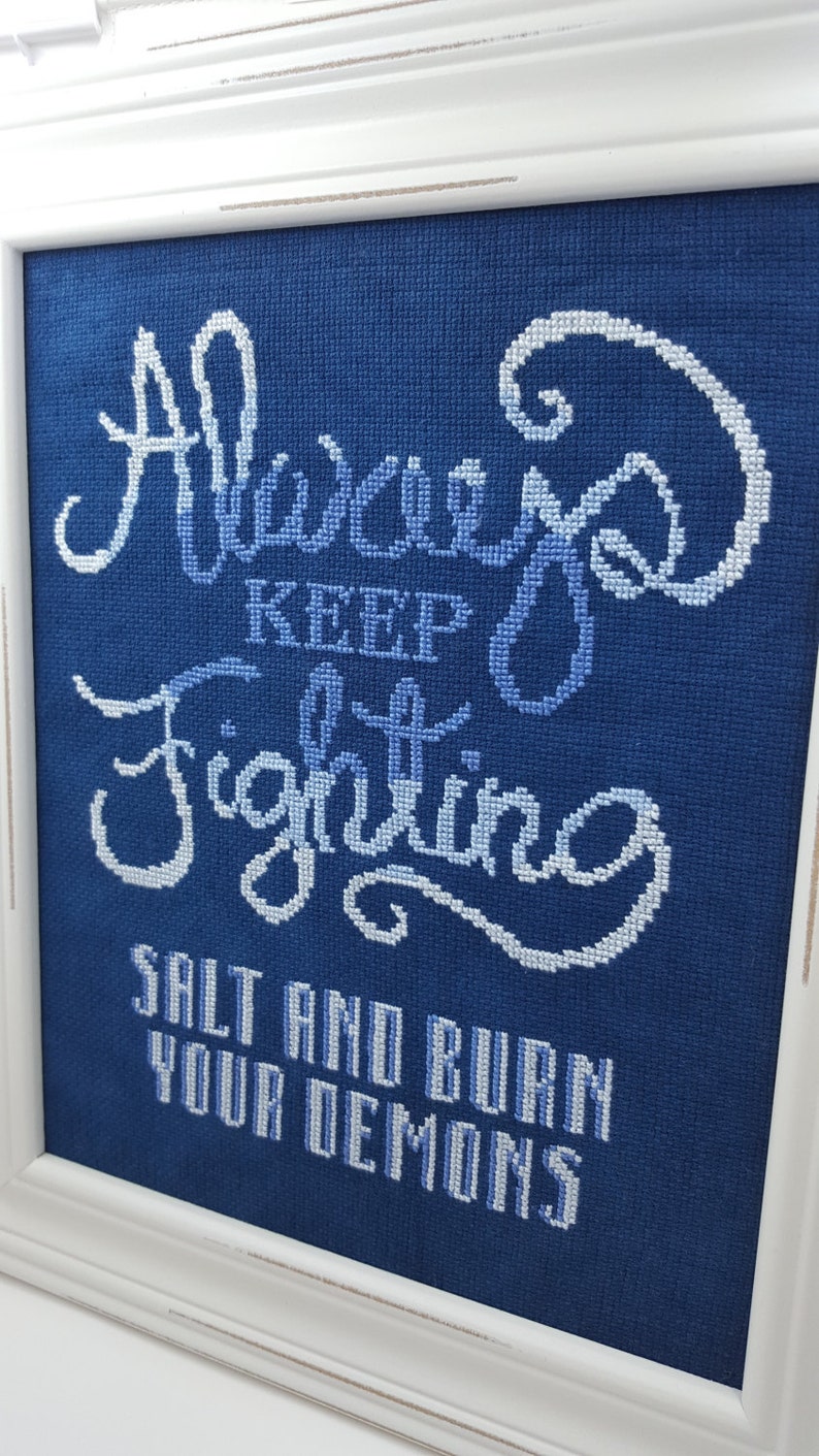 Always Keep Fighting Salt and Burn Your Demons Jared - Etsy Canada