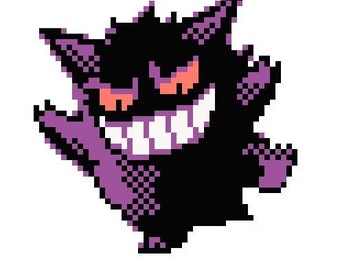 SET de 3 PATRONES - Evoluciones Gastly Contadas Punto de Cruz Haunter, Gengar - Pokemon Punto de Cruz Descarga Instantánea