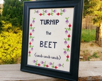 Turnip the Beet Dubstep Sampler Cross Stitch Pattern Download