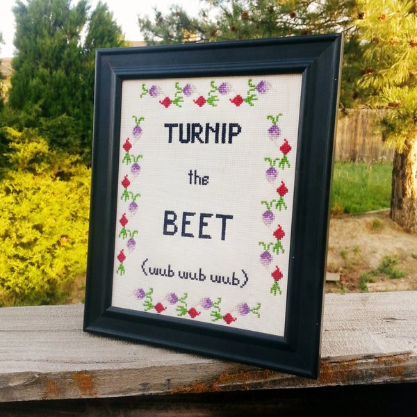 Turnip the Beet Dubstep Sampler Cross Stitch Pattern Download