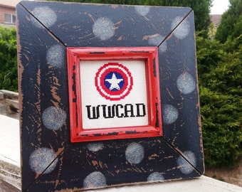¿WWCAD? ¿Qué haría el Capitán América? - Sólo patrón de punto de cruz - Random Fandom Abril 2015