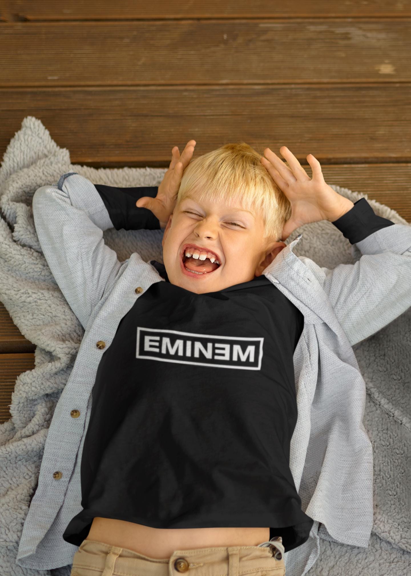 【激レア　美品】エミネム Shady ロゴ フーディー Mサイズ グレー Every Monday』＿LOGOフーディー＿GREY M