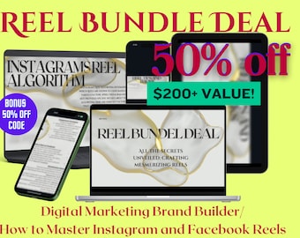 Reel Bundle Deal - Digital Marketing Brand Builder/ How to Master Instagram and Facebook Reels