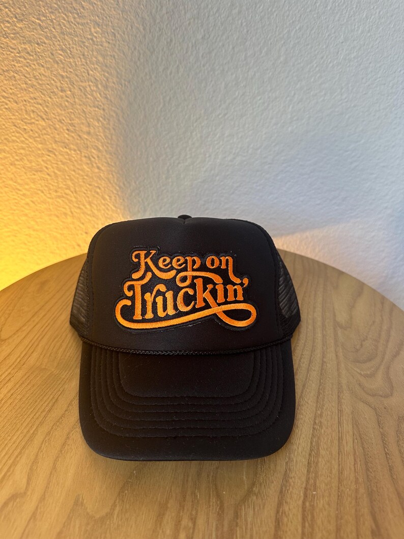 KEEP PRAYIN' Two-toned Suede Canvas Trucker Hat main image 1
