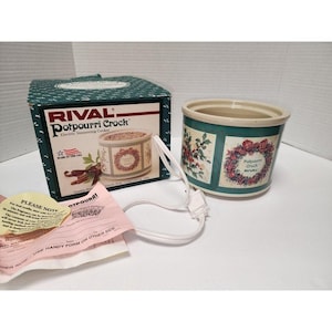 NOS New Vintage Rival Potpourri Crock Electric Simmering Cooker