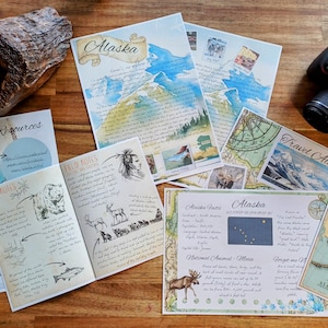 Penny, a Pen Pal Alaska - Cartas de viagens pelo mundo Educação domiciliar / Recurso educacional Geografia
