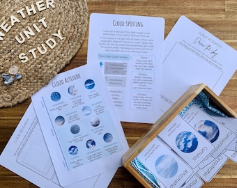Weather Meteorology Unit Study, Homeschool Educational Resource, Curriculum, Morning Basket, Nature Study, Unit Study Pack, Activity Pack
