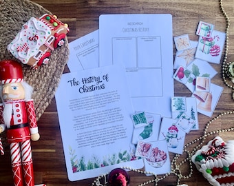 Christmas Unit Study, Homeschool Educational Resource, Curriculum, Morning Basket, Nature Study, Unit Study Pack, Activity Pack