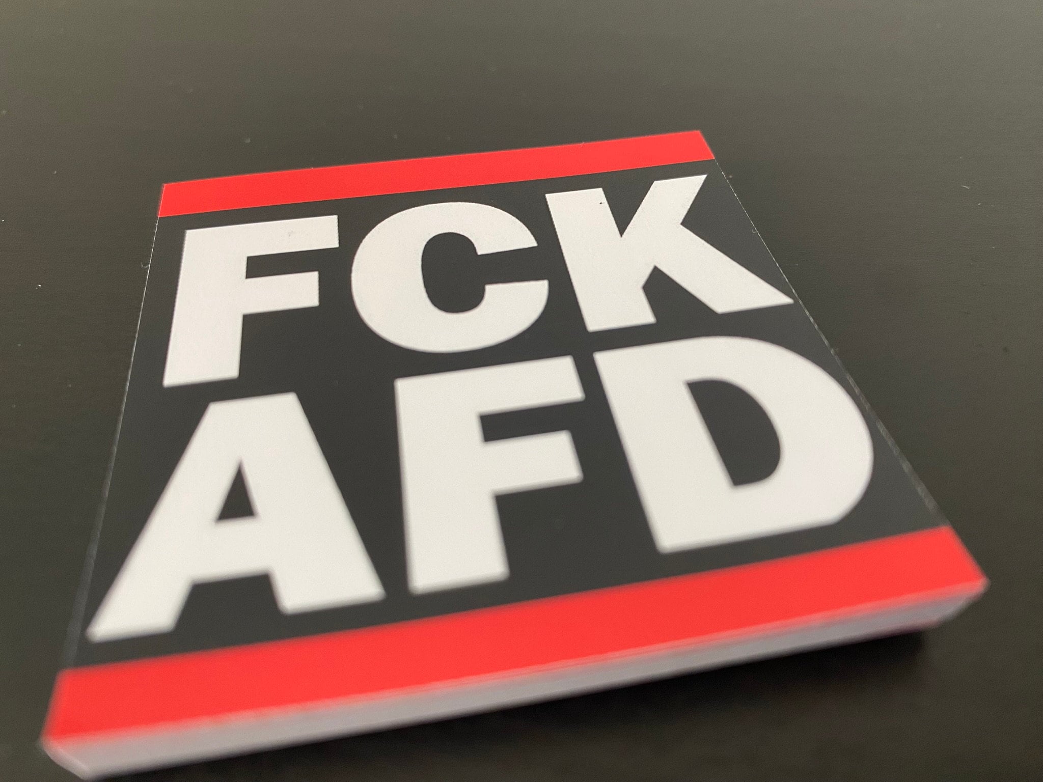 100x FCK AFD Aufkleber/Sticker 5,2cm x 5,2cm - Etsy.de