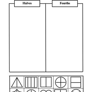 Halves and Fourths: Learning Equal Fractions | Teaching Materials ...