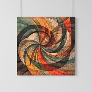 Herbst Swirl Kreuzstichmuster - Geometrisch Abstrakt (Digitaler Download)