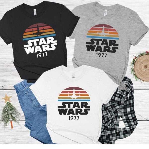 Star Wars 1977 Retro Shirt, Star Wars Shirt, Swing Sweatshirt, Disney Star Wars Shirt, Disneyland Shirt, Star Wars Gift,  Starwars T-shirt