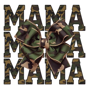 Mama Camo Coquette Bow PNG, Old School Camo png, Girls Camo Bow Png Shirt, Retro Hunting Sublimation, Coquette Bow Png, Camoflauge Print Png