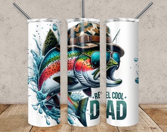 Reel Dad Fishing PNG, Camo Father's Day Design (Digital Download