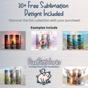 Sublimation Design Files Bundle, Variety Pack for T-Shirts, Mugs, Digital Download, High-Quality Images, Instant Access