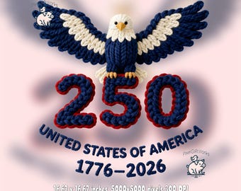 USA 250th Anniversary Eagle PNG, Patriotic Digital Download