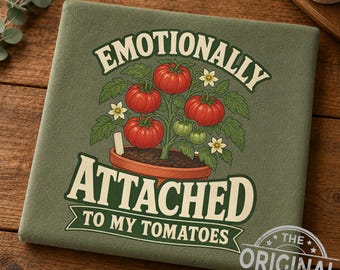 Funny Tomato Plant PNG, Gardener Sublimation Design (Digital Download)