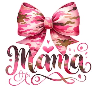 Mama Camo Coquette Bow PNG, Old School Camo png, Girls Camo Bow Png Shirt, Retro Hunting Sublimation, Coquette Bow Png, Camoflauge Print Png