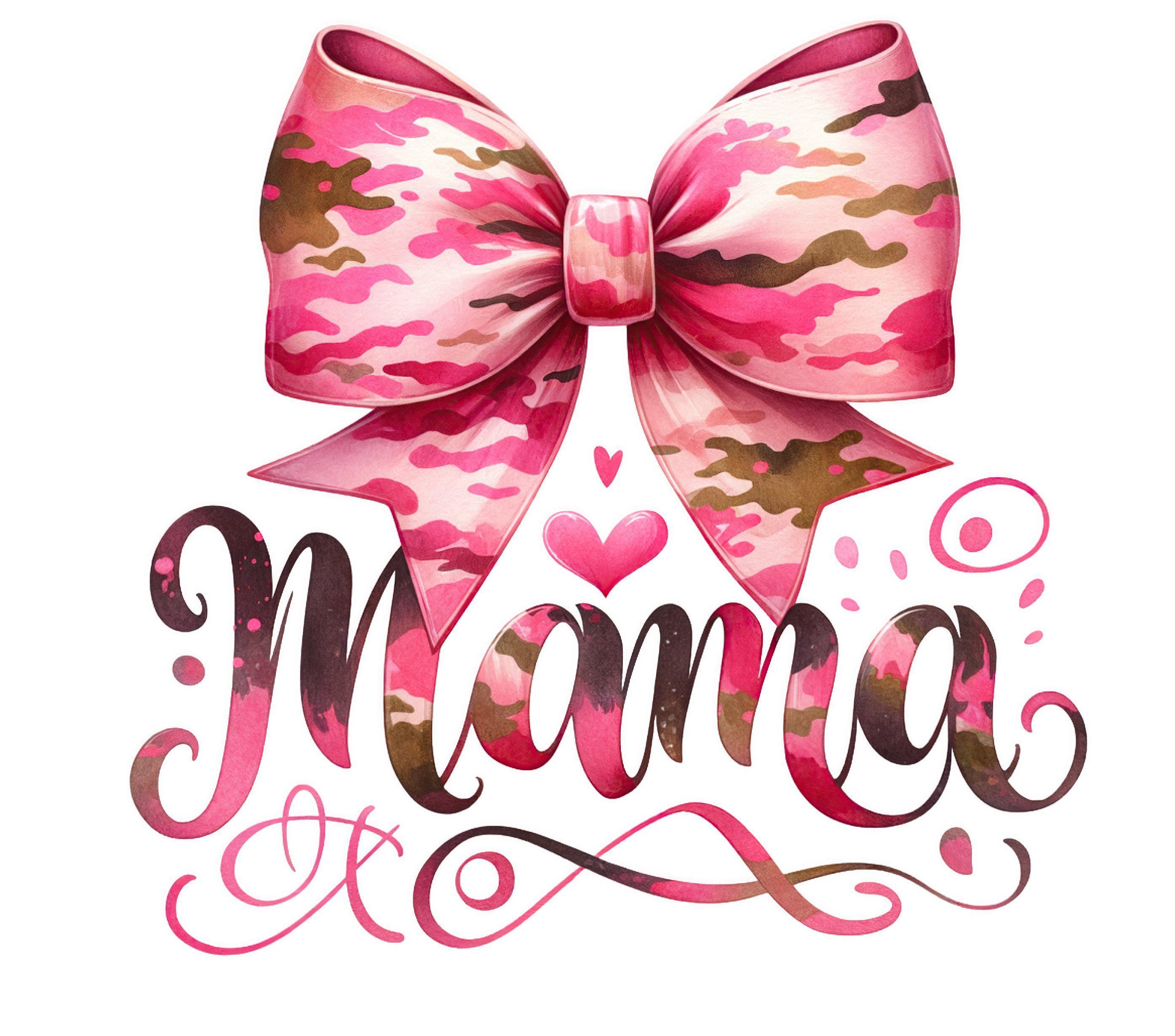 Mama Camo Coquette Bow PNG, Old School Camo Png, Girls Camo Bow Png ...