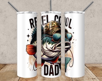 Reel Dad Fishing PNG, Camo Father's Day Design (Digital Download)