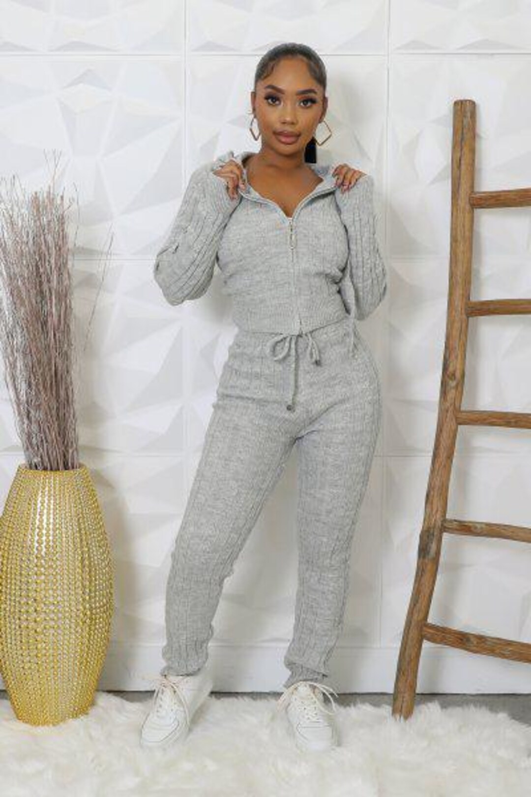 Knit Chill Grey Set - Etsy