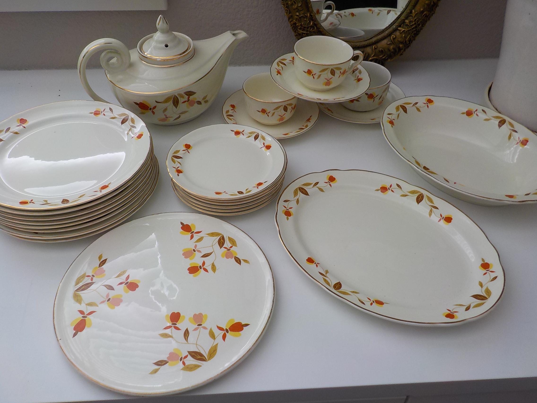 Authentic Autumn Leaf Dinnerware Gold Stamped Labels Assorted Sold by ...