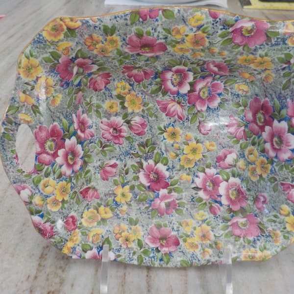 Lord Nelson Chintz Briar Rose candy nut dish England Nelson Ware
